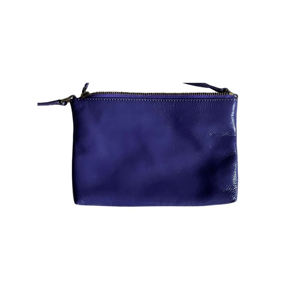 Cole Haan Womens/Teen Crossbody Vivid Purple Purse 5x8 inches Gold accents - Picture 4 of 9